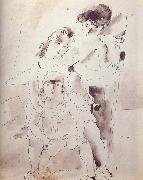Jules Pascin Woman and lass oil painting reproduction